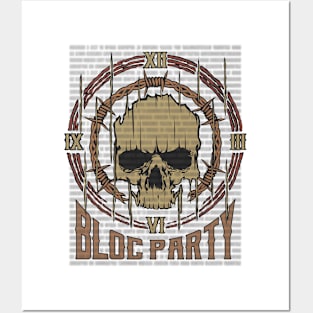 Bloc Party Vintage Skull Posters and Art